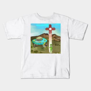 Aliens in Roswell New Mexico Kids T-Shirt